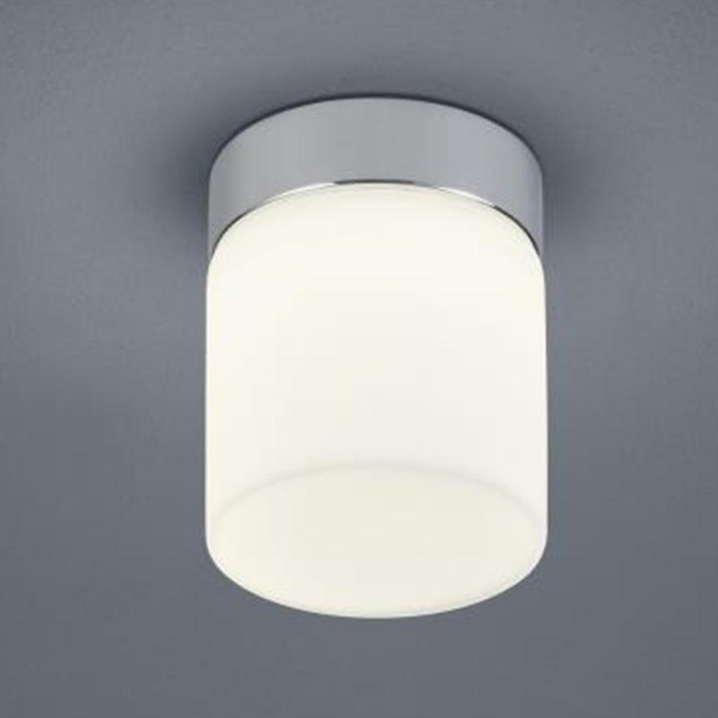 Helestra KETO LED Deckenleuchte in chrom ø10cm mit satiniertem Opalglas