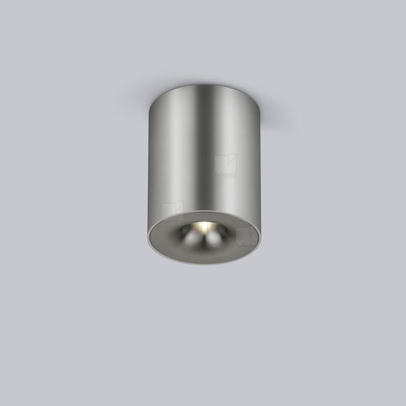 Helestra Runder LED Deckenstrahler NIO dimmbar in aluminium eloxiert , Aluminium + BleBlende titangraueloxiert