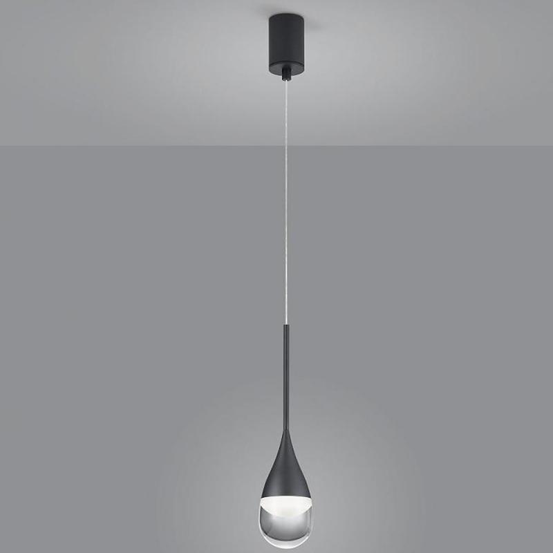 HELESTRA DEEP PENDELLEUCHTE 9W 2700K MATT SCHWARZ mit EASY-LIFT Höhenverstellung