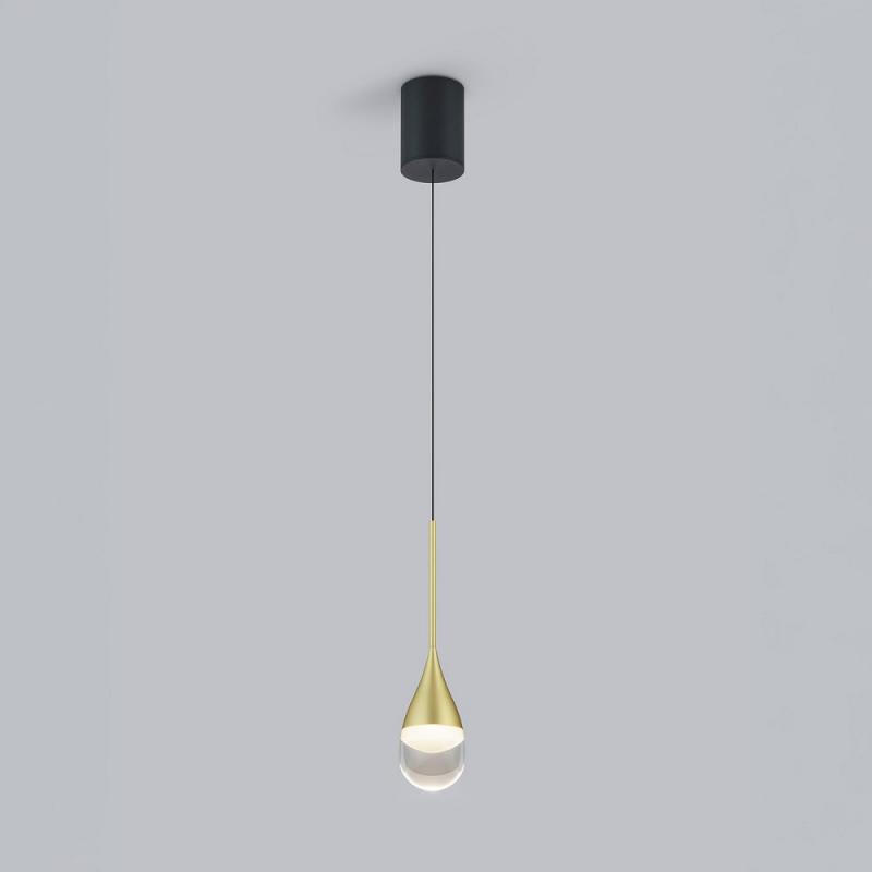 Helestra DEEP Pendelleuchte LED 9W Schwarz-Gold EASY-LIFT