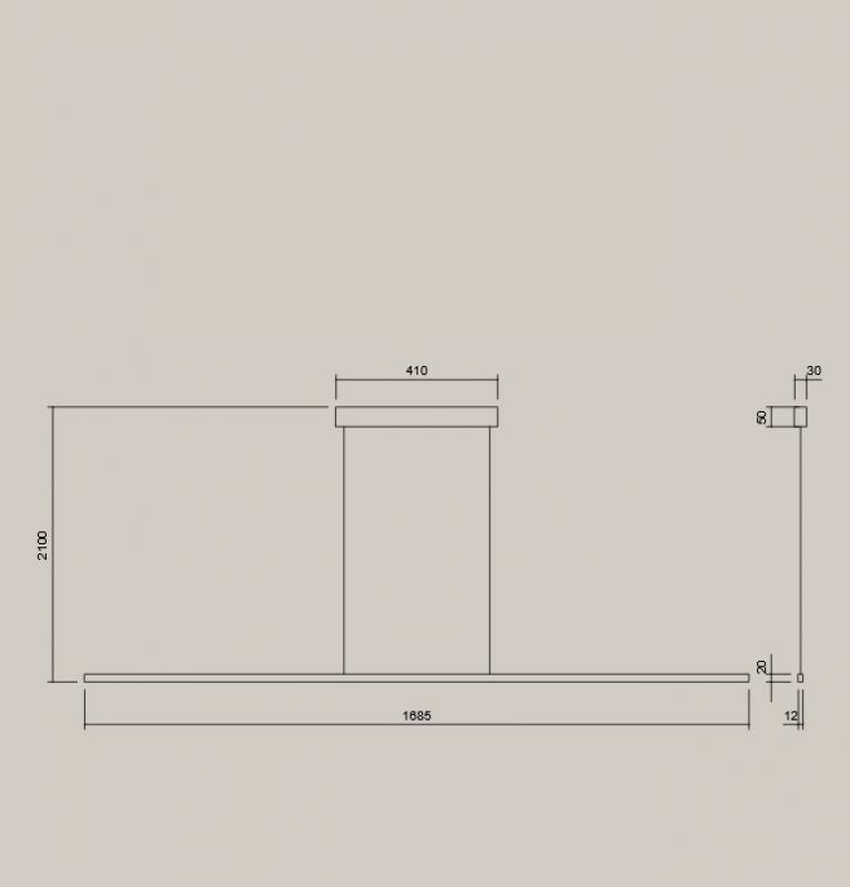 Helestra LOOPY-evo Pendelleuchte LED 42W Mattschwarz