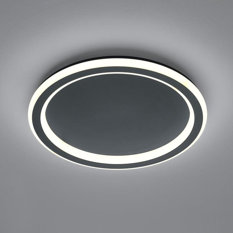 HELESTRA SAO LED Deckenleuchte 40 W 2700 K Warmweiß 3710 lm Ø 42 cm Schwarz matt dimmbar, Casambi optional, IP20