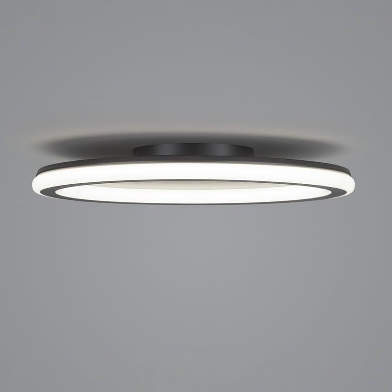 HELESTRA SAO LED Deckenleuchte 40 W 2700 K Warmweiß 3710 lm Ø 42 cm Schwarz matt dimmbar, Casambi optional, IP20