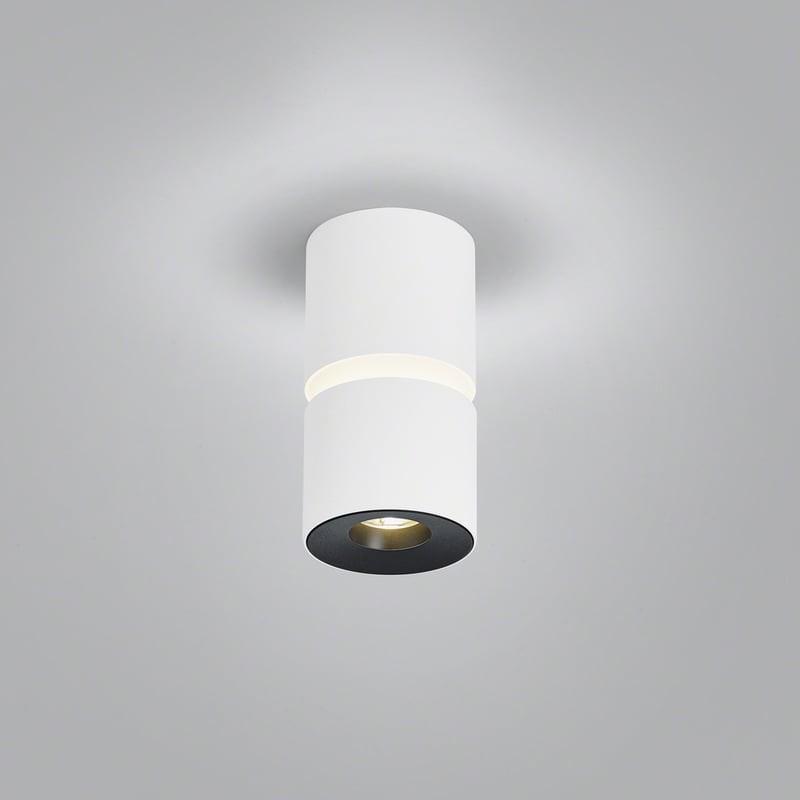 HELESTRA ROK LED Deckenleuchte 10 W 2700 K Warmweiß 1020 lm Ø 8 cm Mattweiß, direkt/indirekt, dimmbar, IP20