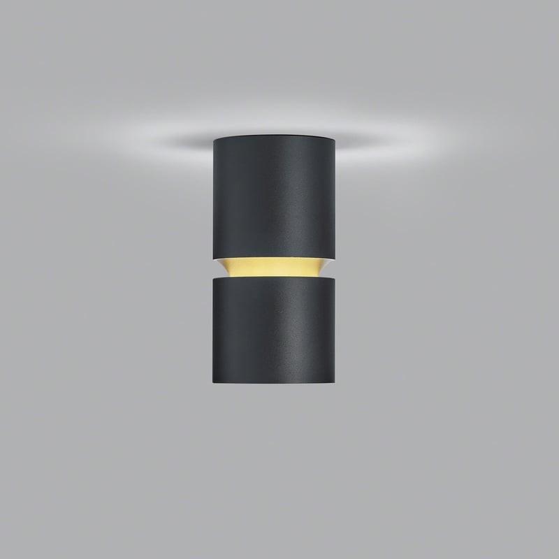 HELESTRA ROK LED Deckenleuchte 10 W 1020 lm 2700 K Warmweiß direkt/indirekt 20–60° dimmbar Schwarz-Gold