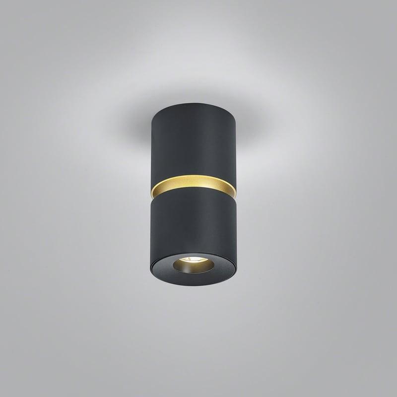 HELESTRA ROK LED Deckenleuchte 10 W 1020 lm 2700 K Warmweiß direkt/indirekt 20–60° dimmbar Schwarz-Gold