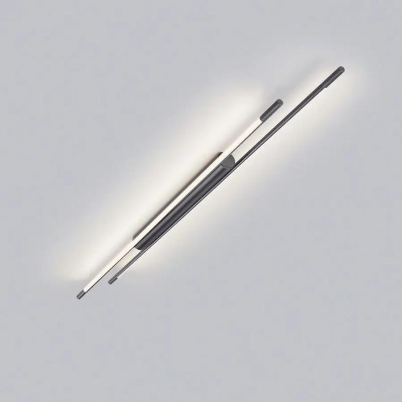 150cm Helestra LEDA LED Deckenleuchte in titangrau eloxiert