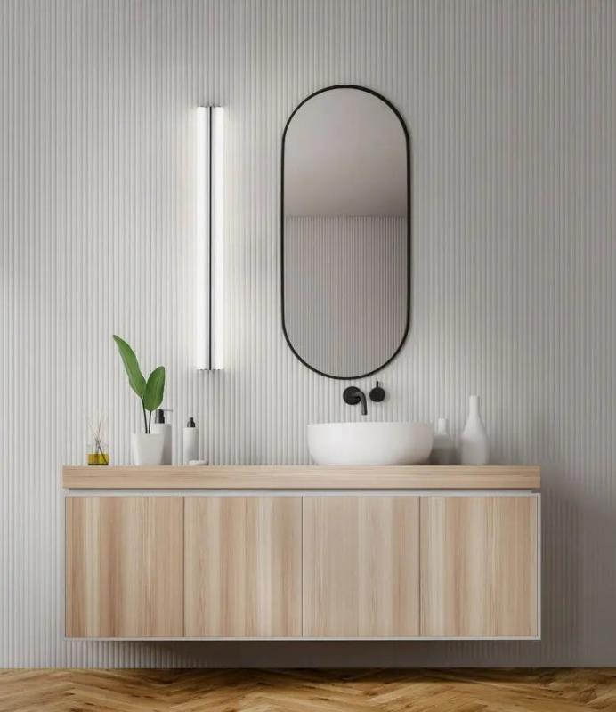  Helestra LOOM Wand-/Deckenleuchte chrom 90cm