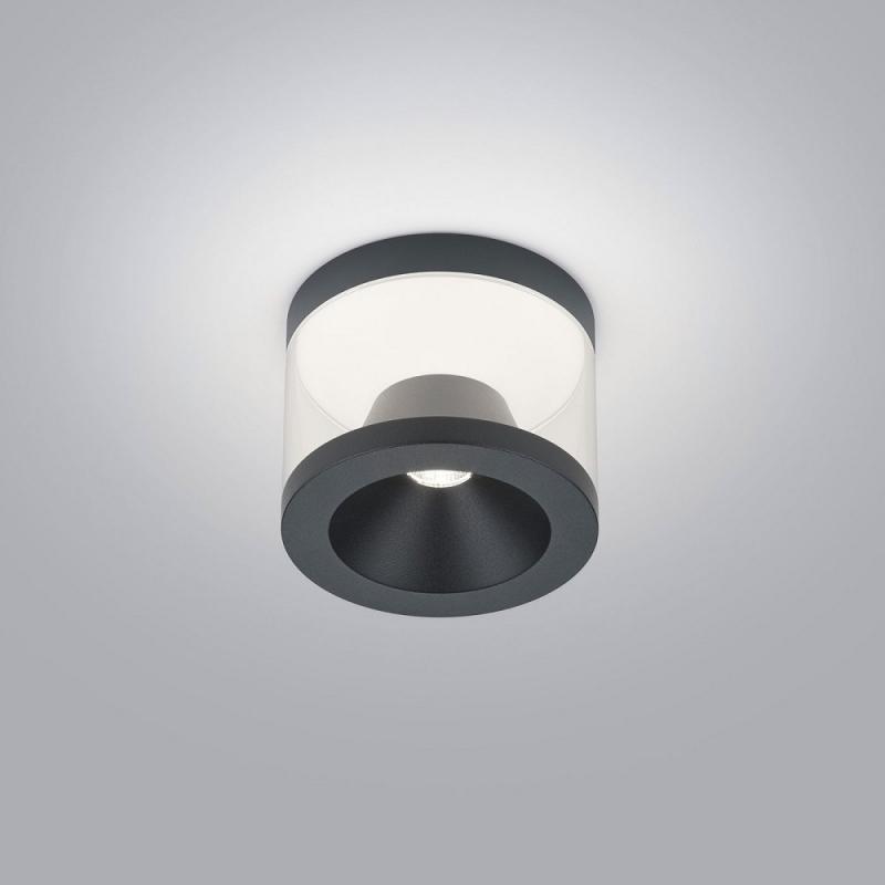 Helestra  Ø100 mm 10W 860lm 2700K CRI90 mattschwarz dimmbar IP20
