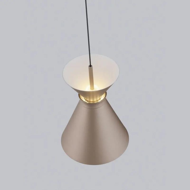 3-flammige Helestra LUK LED Pendelleuchte in coffee dimmbar