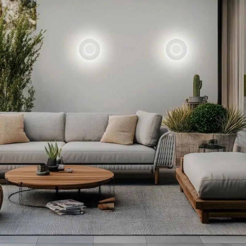 Helestra LEBUD Wandleuchte in mattem Weiß dimmbar