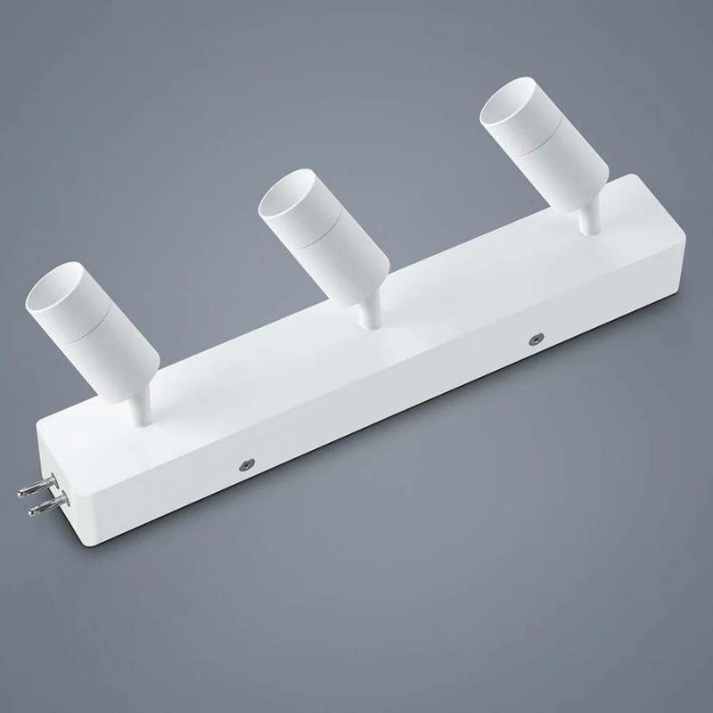 Helestra 3er LED Strahlermodul und Endelement / Endeinspeisung  in mattweiß dimmbar