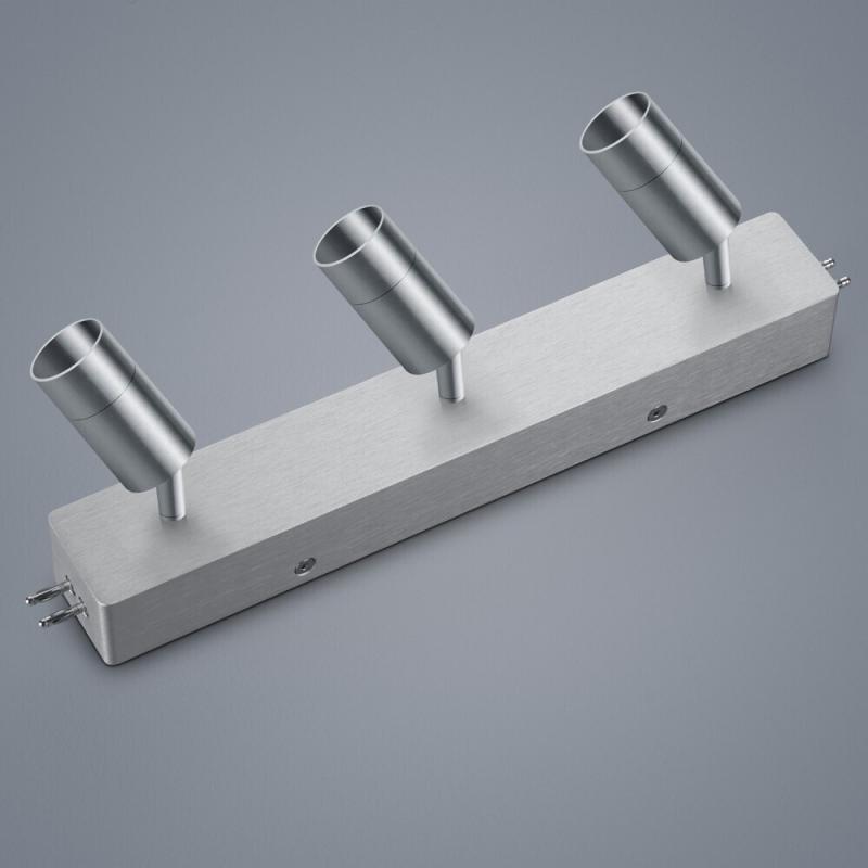 Helestra 3-flammiger LED Deckenstrahler Mitteleinspeisung in mattnickel  dimmbar