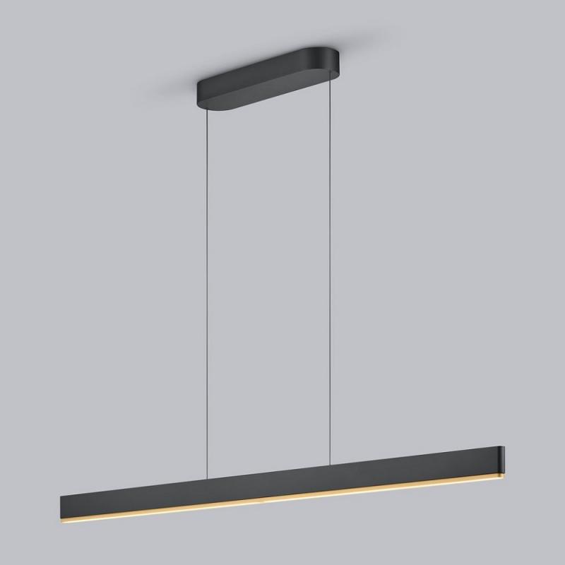 Helestra NIN Pendelleuchte LED schwarz-gold – dimmbar mit EASY-LIFT Höhenverstellung