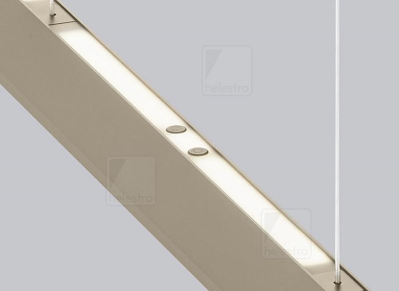 Helestra NIN Pendelleuchte LED coffee – dimmbar mit EASY-LIFT Höhenverstellung und CCT-Steuerung