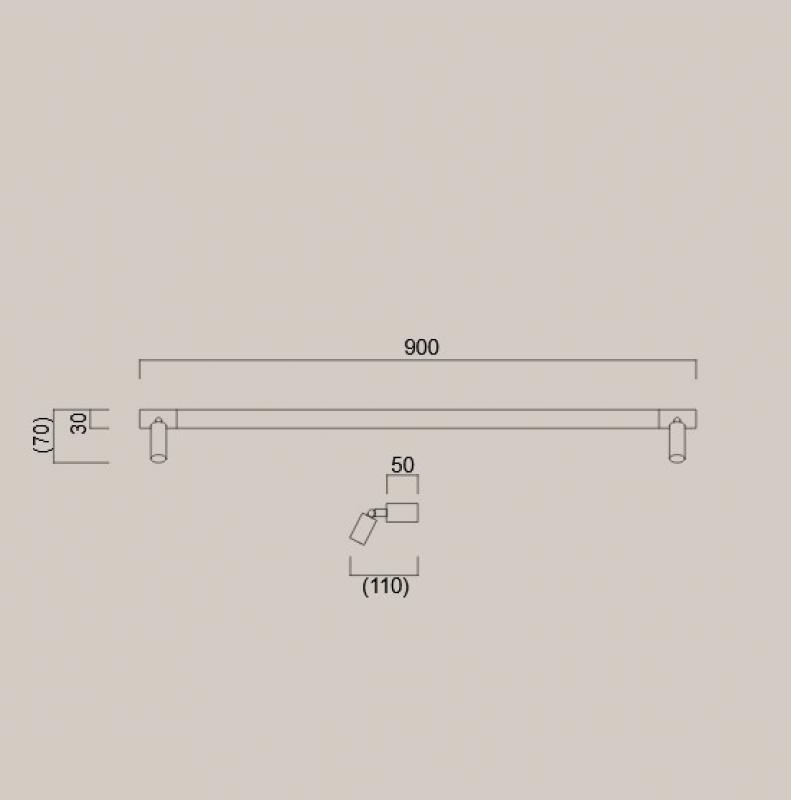 90cm Helestra NERO LED Wand-/Spiegelleuchte Schwarz matt – Dreh- und schwenkbare Badleuchte mit CCT-Switch