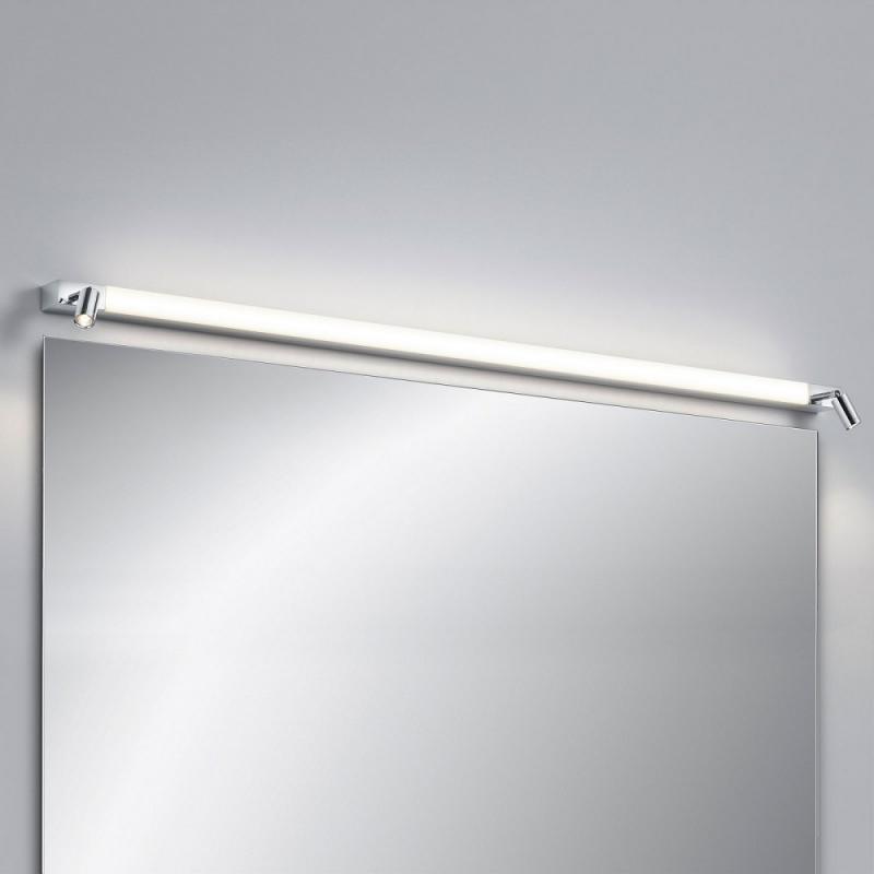 120cm Helestra NERO LED Wandleuchte  –  Spiegelleuchte mit umschaltbarer Lichtfarbe und schwenkbaren Strahlern