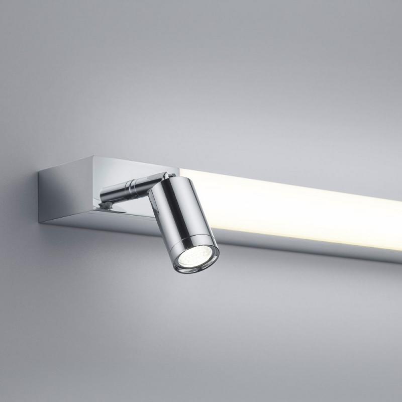 120cm Helestra NERO LED Wandleuchte  –  Spiegelleuchte mit umschaltbarer Lichtfarbe und schwenkbaren Strahlern