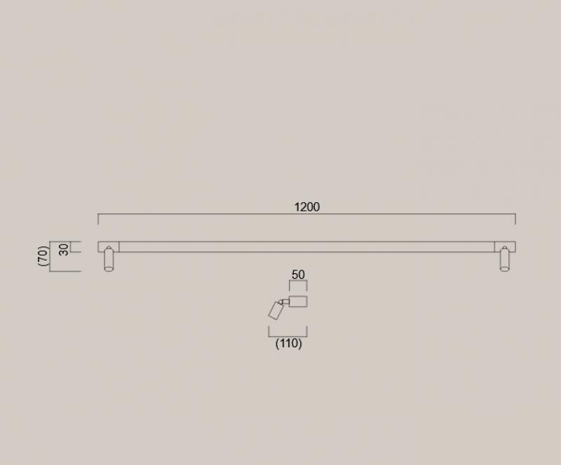 120cm Helestra NERO LED Wand-/Spiegelleuchte Schwarz matt – Dreh- und schwenkbare Badleuchte mit CCT-Switch