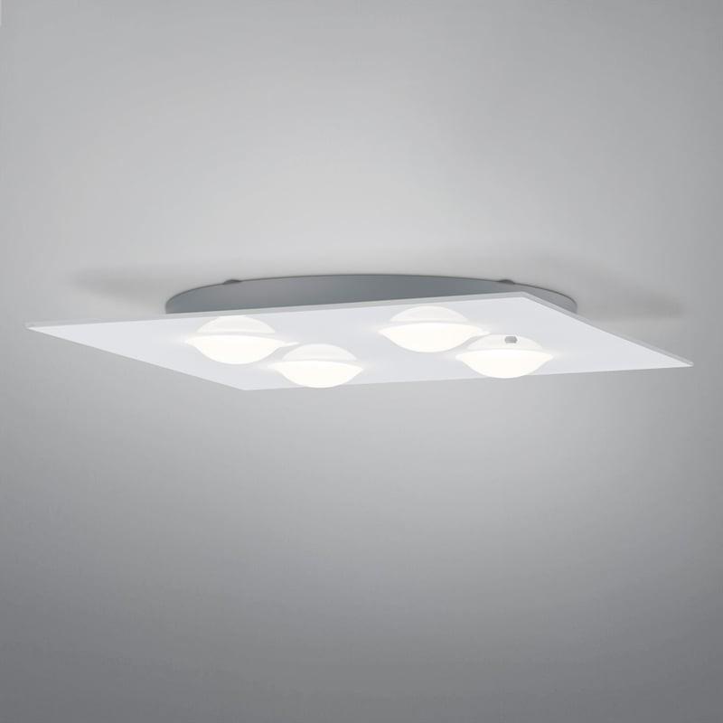 HELESTRA NOMI LED Deckenleuchte 28 W 3180 lm 2700 K Warmweiß 4-flammig dimmbar Weiß