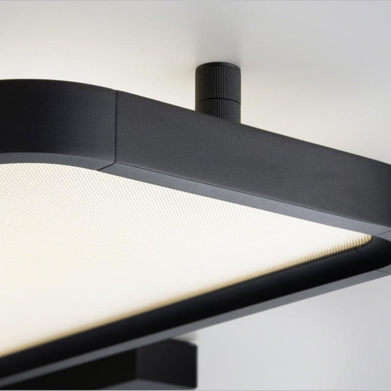 HELESTRA VESP LED Deckenleuchte 50 W 2870 lm 3000 K Warmweiß dimmbar Schwarz matt