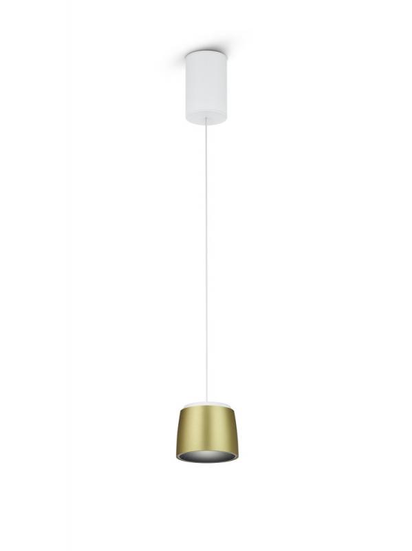 HELESTRA OVE LED Pendelleuchte 16 W 1130 lm 2700 K Warmweiß dimmbar Weiß Gold
