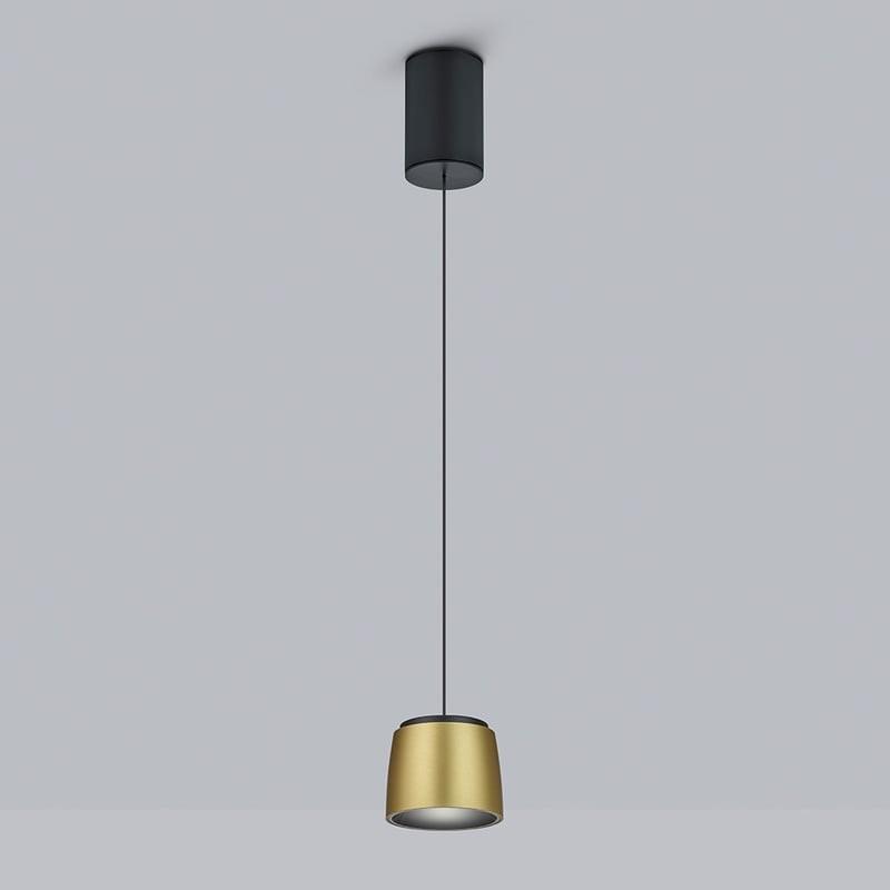 HELESTRA OVE LED Pendelleuchte 16 W 1130 lm 2700 K Warmweiß dimmbar Schwarz Gold
