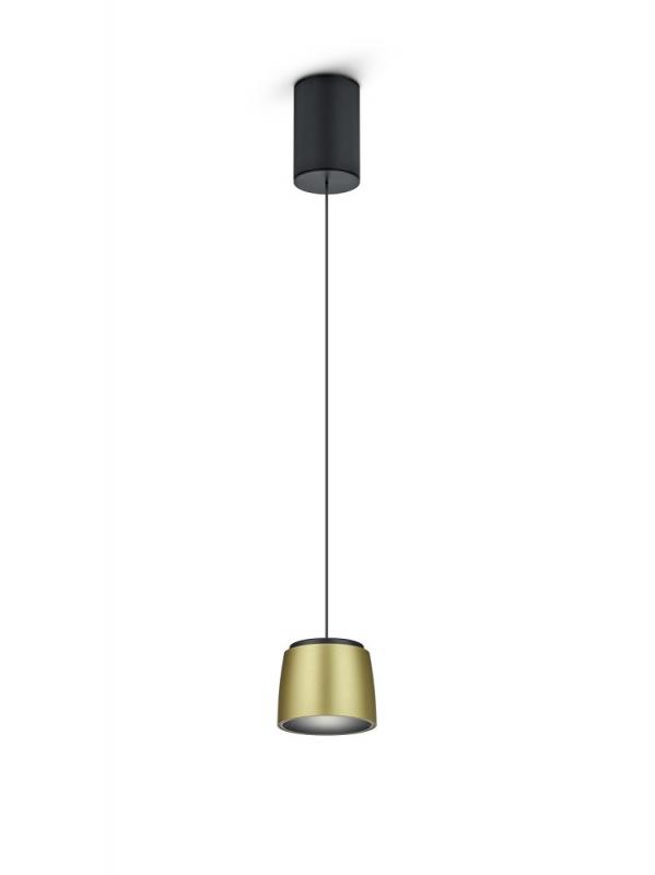 HELESTRA OVE LED Pendelleuchte 16 W 1130 lm 2700 K Warmweiß dimmbar Schwarz Gold