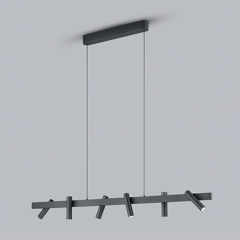 HELESTRA CONI LED Pendelleuchte 43 W 3480 lm 2700 K Warmweiß dimmbar Schwarz matt