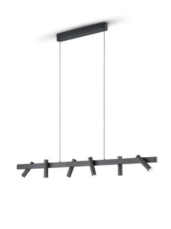 HELESTRA CONI LED Pendelleuchte 43 W 3480 lm 2700 K Warmweiß dimmbar Schwarz matt