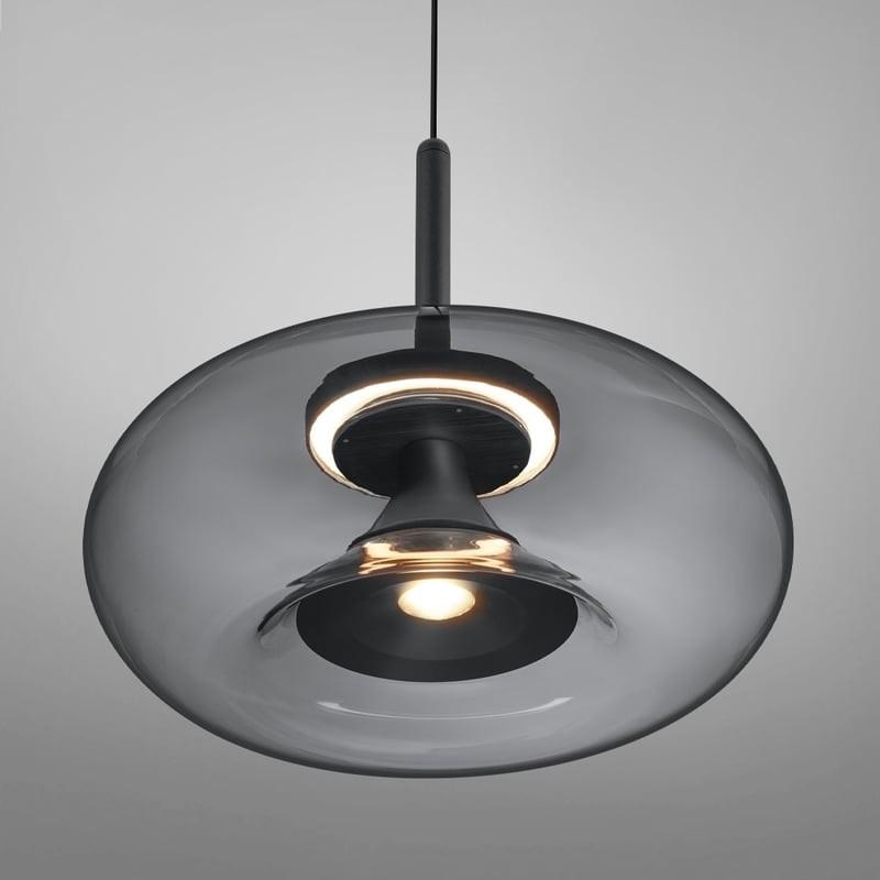 HELESTRA SICA LED Pendelleuchte 17 W 1750 lm 2700 K Warmweiß dimmbar Schwarz matt