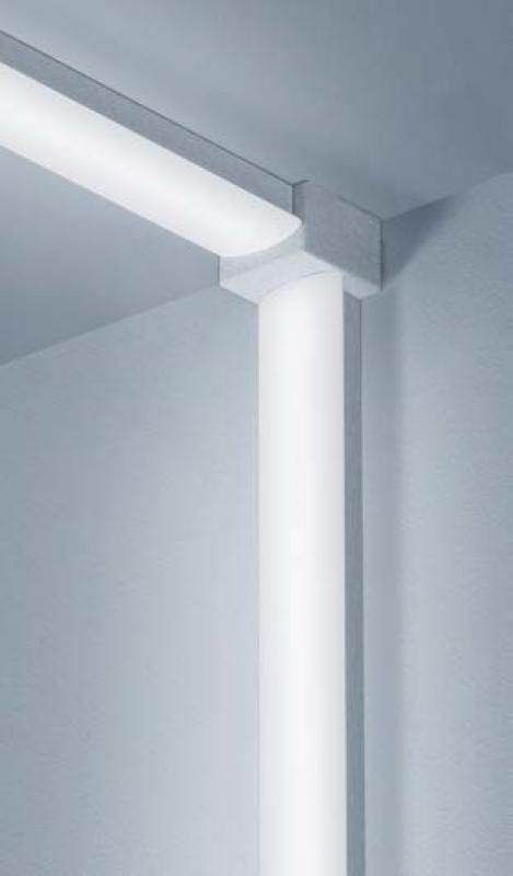 Helestra 90° Verbinder Decke-Wand Wand/Wand mattnickel eloxiert