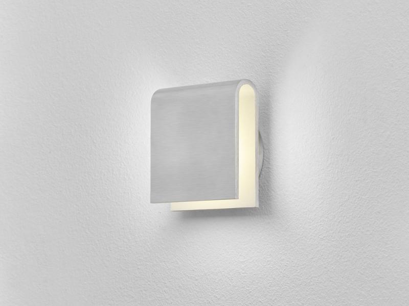 HELESTRA CANO LED-Wandeinbauleuchte 9,7 W 980 lm 2700 K Warmweiß Ra 90 230 V IP20 Aluminium matt  62 mm Einbaubreite