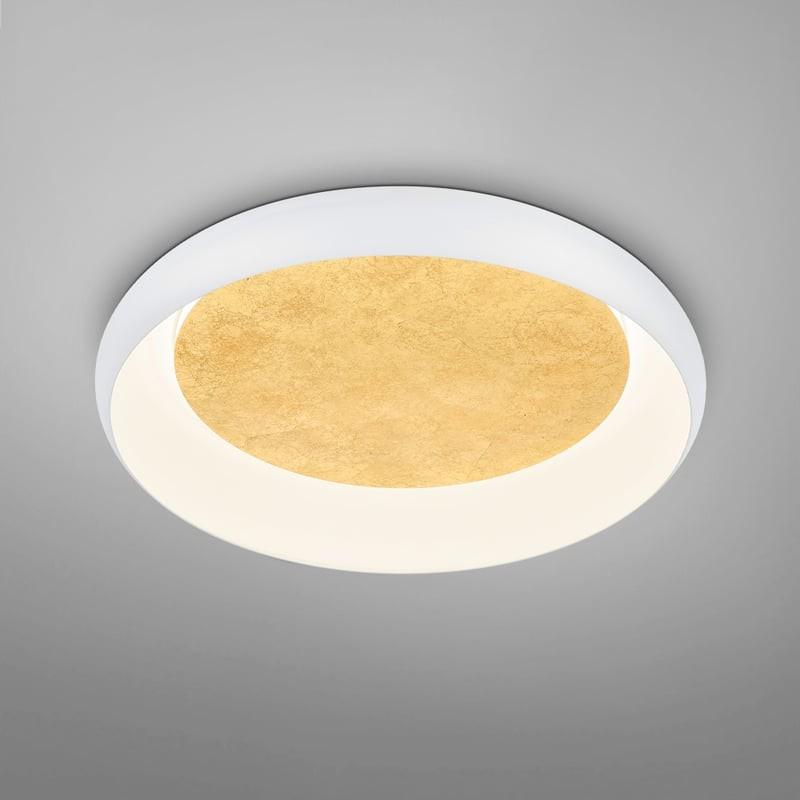 HELESTRA TYRA LED-Wand-/Deckenleuchte 32 W 3440 lm 2700 K Warmweiß Ra 90 230 V IP20 dimmbar Weiß/Gold 54 cm