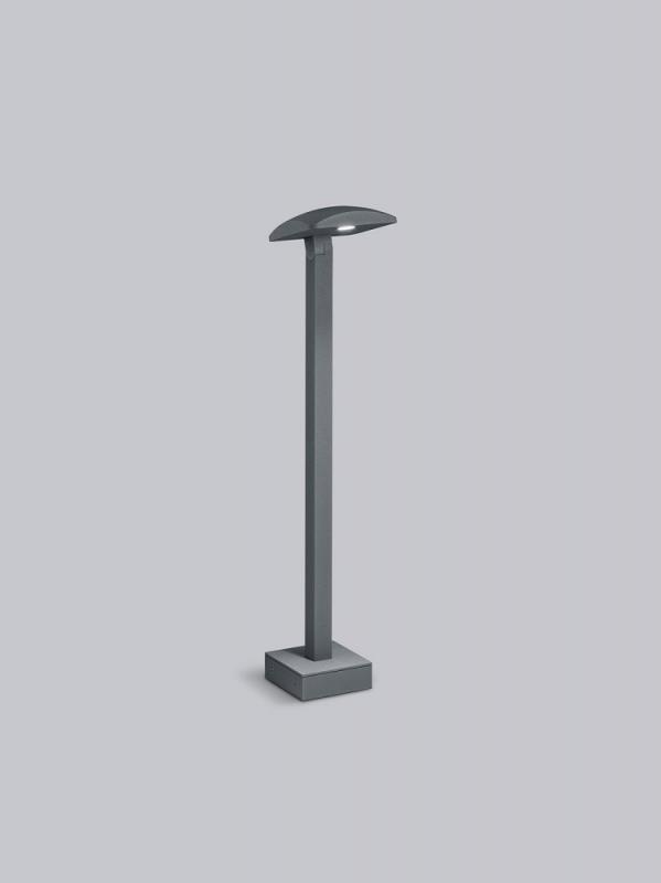 HELESTRA LUR LED-Pollerleuchte Graphit 10,5 W 3000 K Warmweiß 710 lm IP54