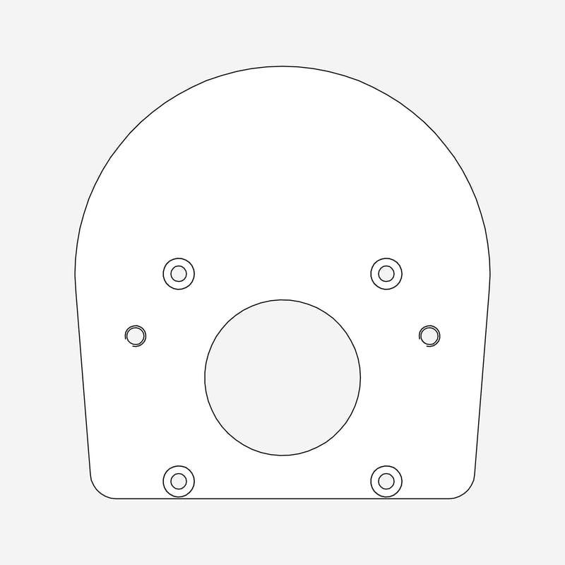 HELESTRA SKY Adapterplatte für Erdstück Stahl verzinkt 125 × 120 × 6 mm