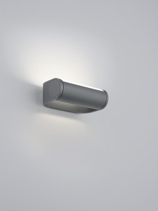 HELESTRA LUZ44 LED-Wandleuchte Graphit 9 W 2700 K Warmweiß 850 lm dimmbar drehbarer Leuchtenkopf