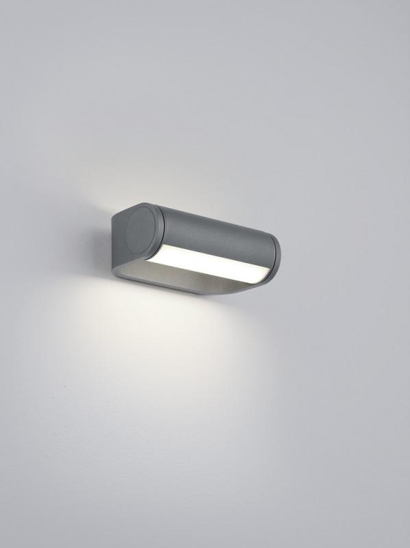 HELESTRA LUZ44 LED-Wandleuchte Graphit 9 W 2700 K Warmweiß 850 lm dimmbar drehbarer Leuchtenkopf