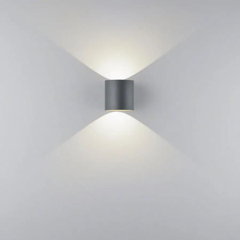 LED Wandleuchte Helestra TOZY zylindrisch Up&Down dimmbar IP65