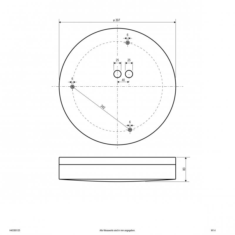 EVN LED Anbauleuchte, IP54 H40300125