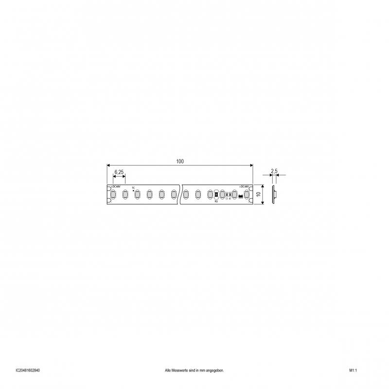 EVN Niedervolt LED-Strip, IP20, kürzbar IC20481602827