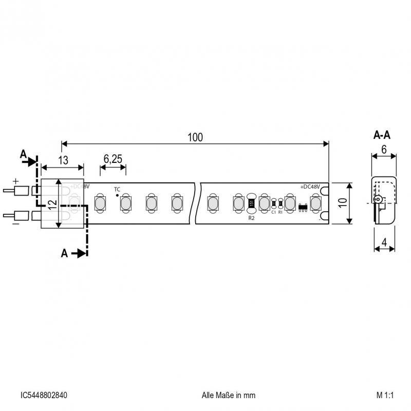 EVN Niedervolt LED-Strip, IP54, kürzbar IC5448802840