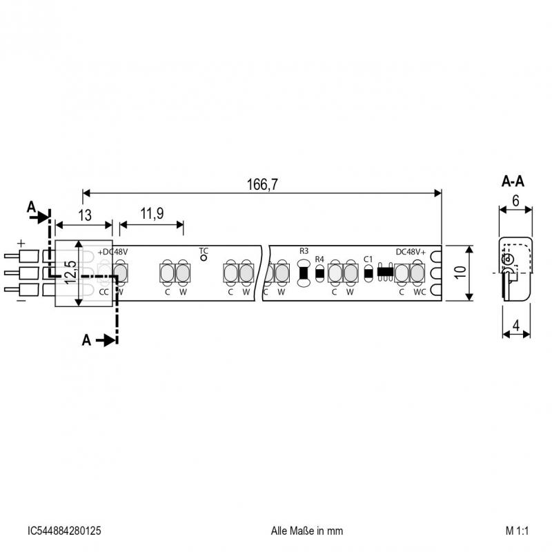 EVN Niedervolt LED-Strip, IP54, kürzbar IC544884280125