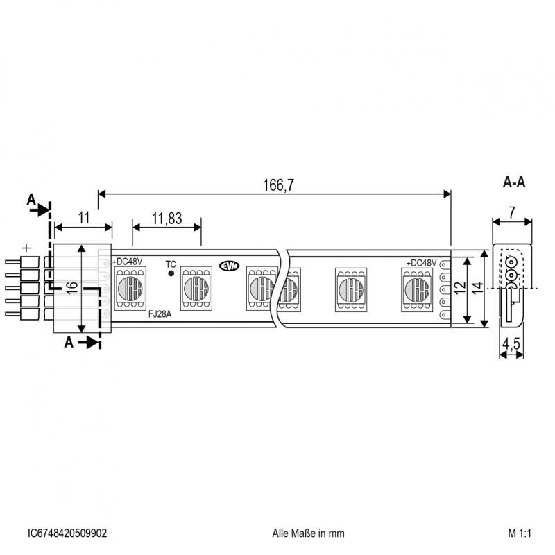 EVN Niedervolt LED-Strip, IP54, kürzbar IC6748420509902
