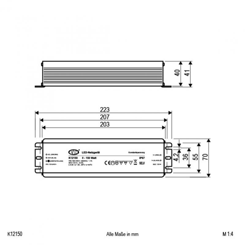 EVN 12V/DC LED-Netzgerät K12150