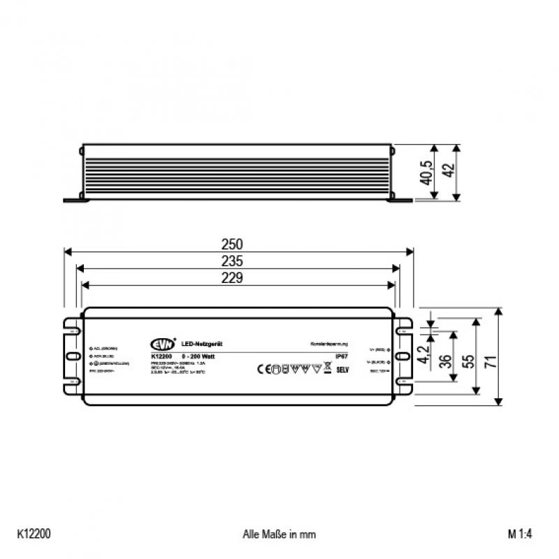 EVN 12V/DC LED-Netzgerät K12200