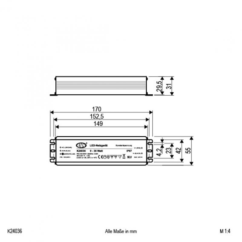 EVN 24V/DC LED-Netzgerät K24036