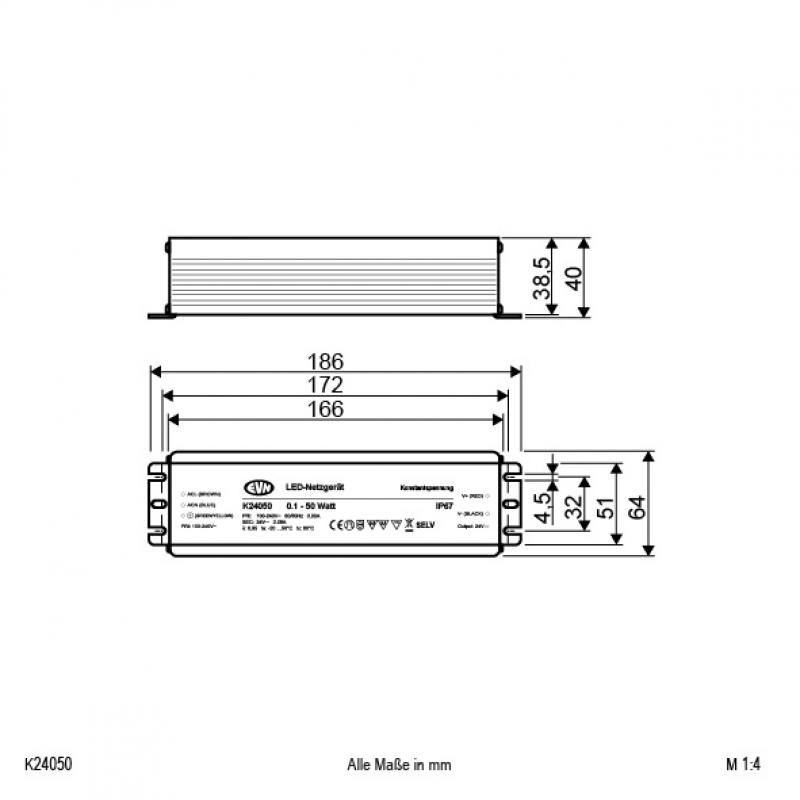EVN 24V/DC LED-Netzgerät K24050