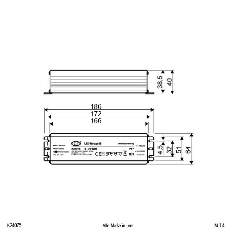 EVN 24V/DC LED-Netzgerät K24075
