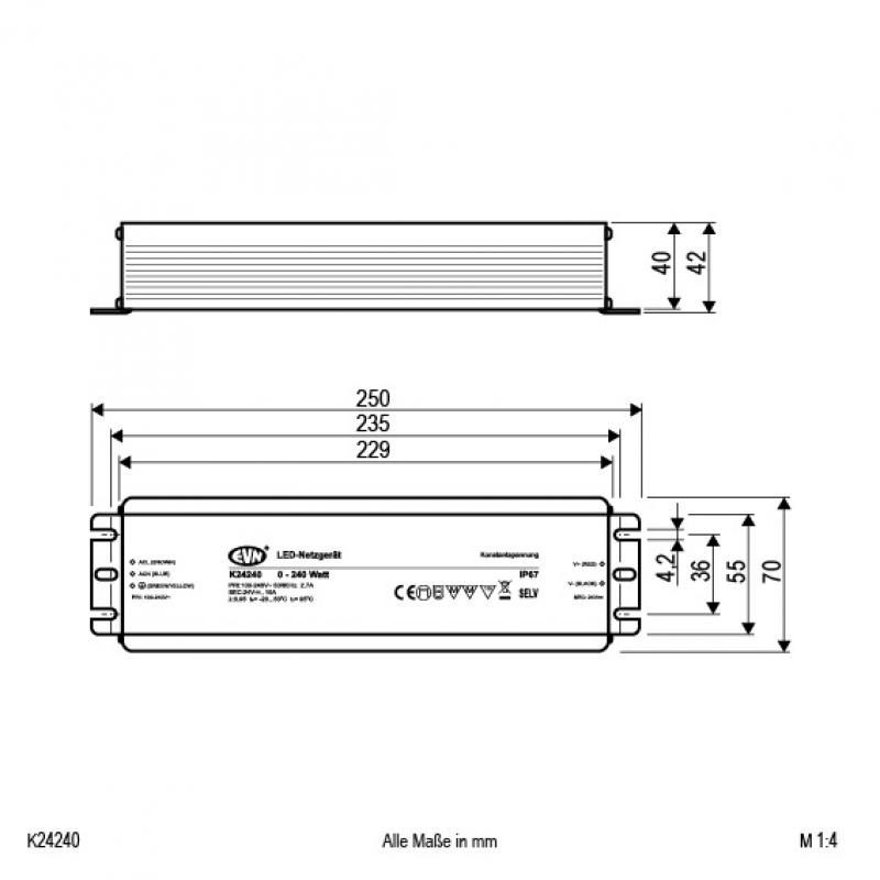 EVN 24V/DC LED-Netzgerät K24240